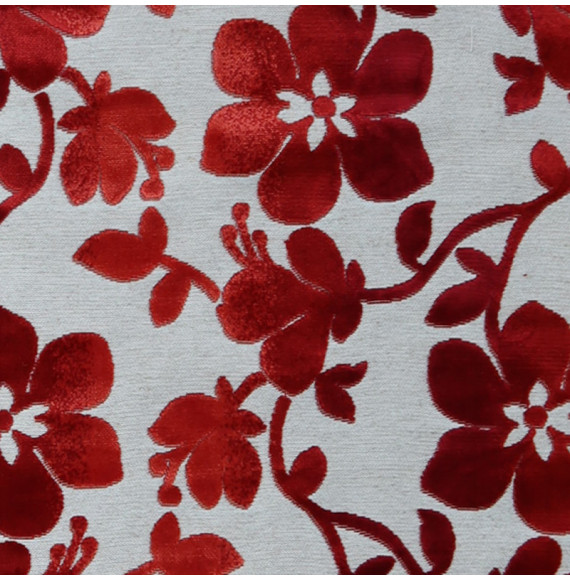 COUPON-75cm-FLUWEEL-VOOR-ZETELBEKLEDING-MET-ROOD-EN-KORAAL-BLOEMEN