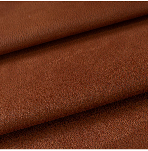 Tissu-ameublement-simili-cuir-soft-brun-clair