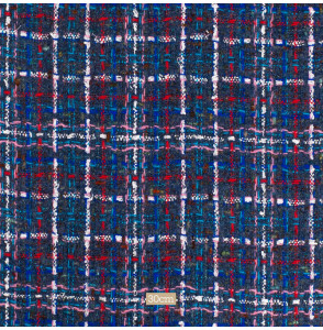 Tissu-tweed-de-laine-Linton-tweed-bleu-et-rouge