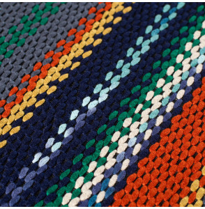 Tissu-tweed-de-haute-couture-La-Fille-ligné-multicolore