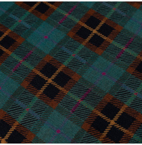 Tissu-pure-laine-haut-de-gamme-tartan-vert-et-brun