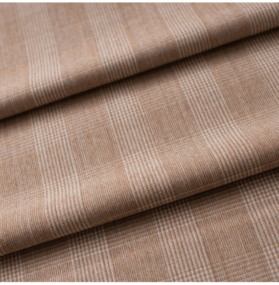 Tissu-pure-laine-haut-de-gamme-prince-de-galle-beige