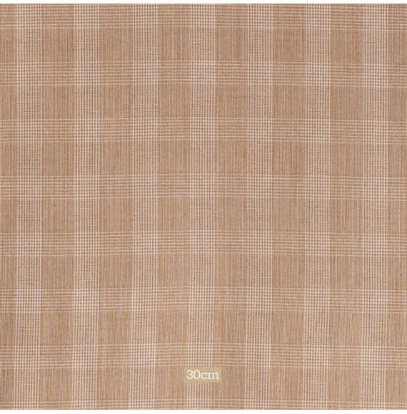 Tissu-pure-laine-haut-de-gamme-prince-de-galle-beige