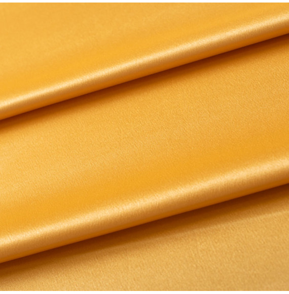 Tissu-satin-jaune-or