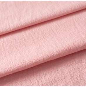 Tissu-ramie-aspect-lin-lavé-rose-clair