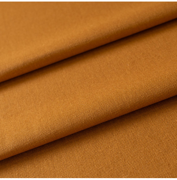 Tissu-ameublement-look-lin-ocre