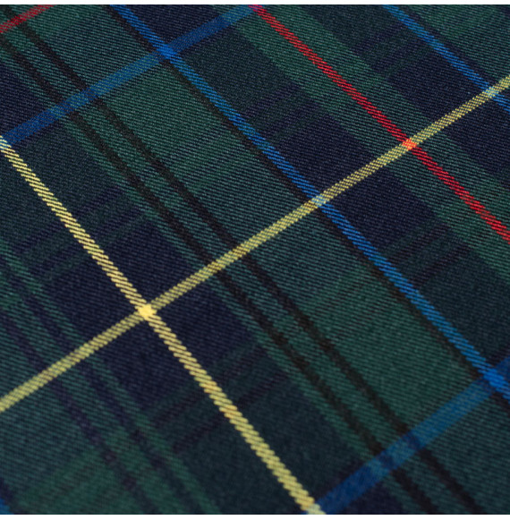 Tissu-écossais-vert-et-bleu-marine