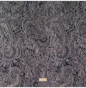 Tissu-jacquard-lurex-cachemire-argent-noir