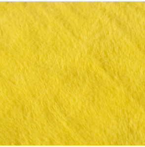 Tissu-fourrure-poil-court-jaune-clair