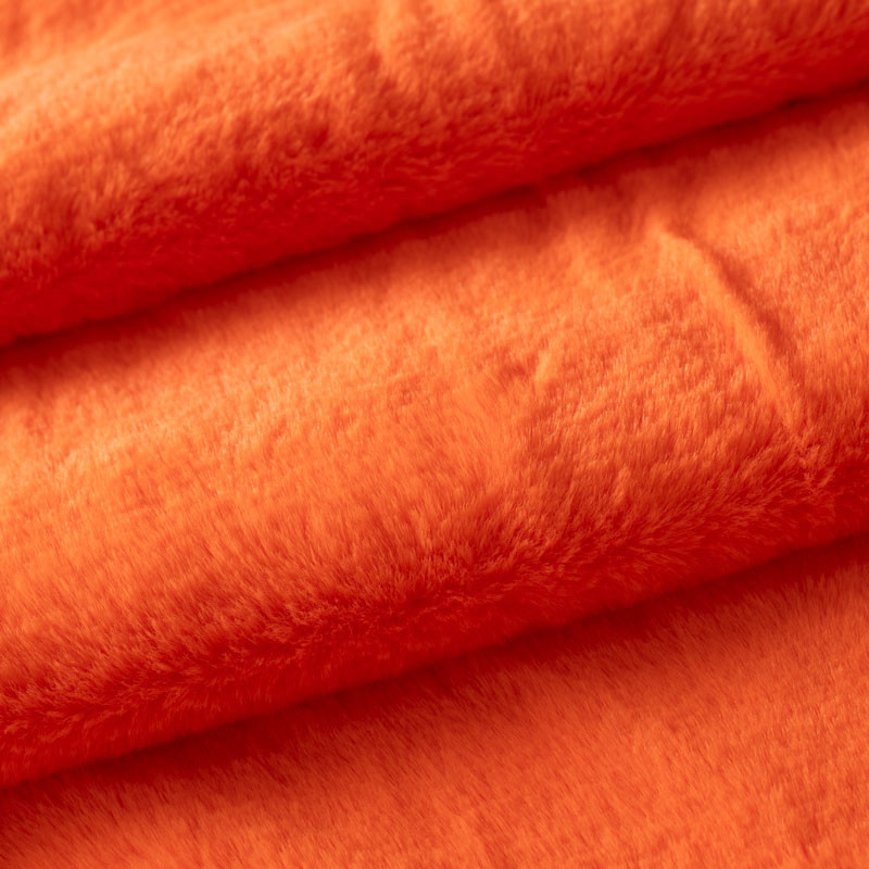 Tissu-fourrure-poil-court-orange