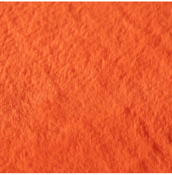 Tissu-fourrure-poil-court-orange