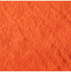 Tissu-fourrure-poil-court-orange