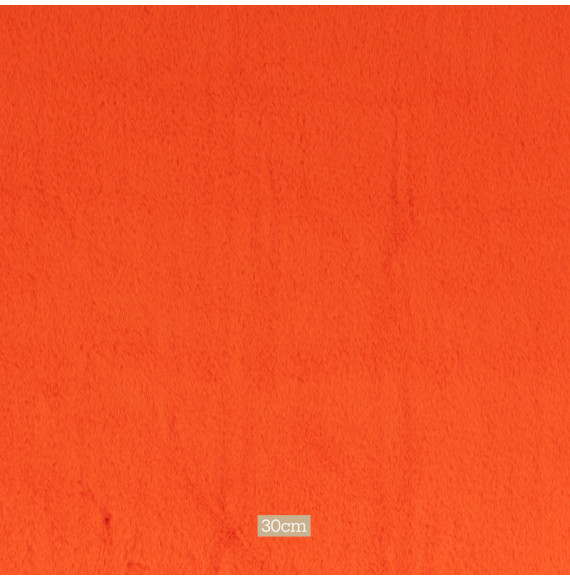 Tissu-fourrure-poil-court-orange