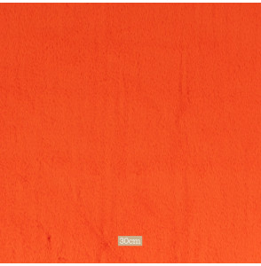 Tissu-fourrure-poil-court-orange