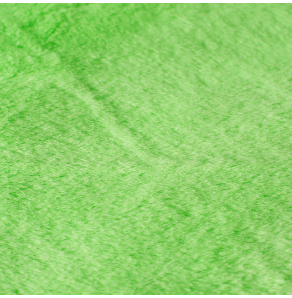 Tissu-fourrure-poil-court-vert-fluo