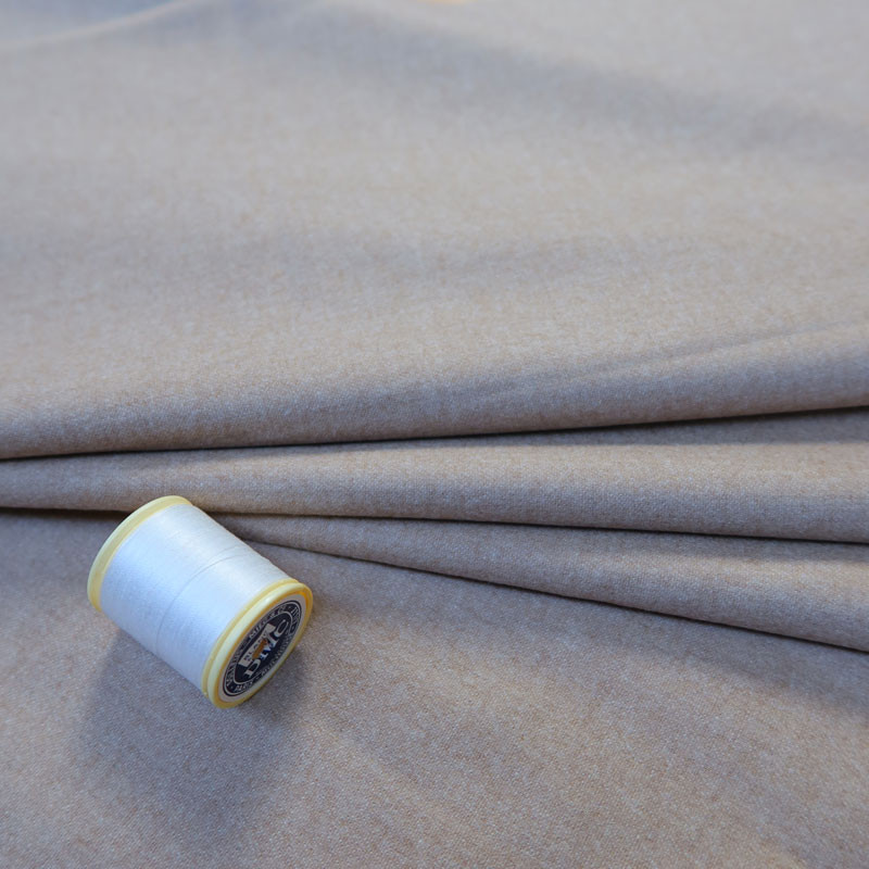 Coupon-1m30-tissu-laine-haut-de-gamme-chiné-beige