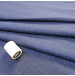 Coupon-1m-stof-wol-made-in-Italy-donker-blauw