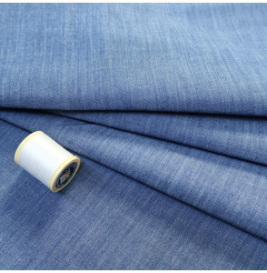 Coupon-1m-tissu-coton--denim-bleu-clair-