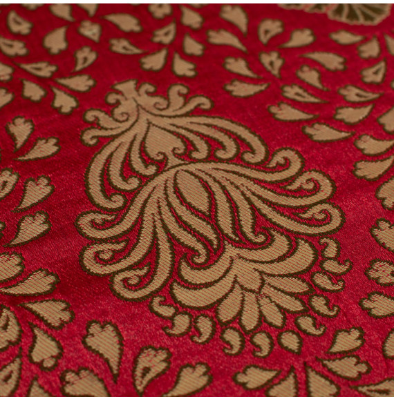 Stof-brokaat-90cm-groen-rood-en-goud
klassiek-patroon