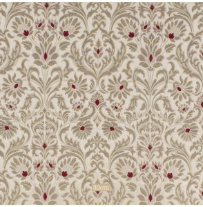 Stof-brokaat-90cm-ivoor-en-goud-met-bloemen