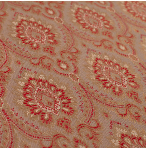 Stof-brokaat-110cm-indisch-rood-en-goud