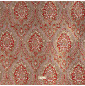 Stof-brokaat-110cm-indisch-rood-en-goud