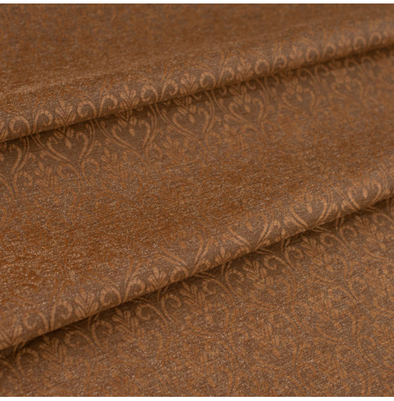 Stofbrokaatstijl--beige-klein-patroon-oud-goud