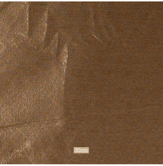 Stofbrokaatstijl--beige-klein-patroon-oud-goud