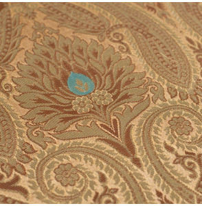 Stof-brokaat-90cm-oker-en-goud-cachemire