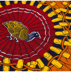 Tissu-esprit-wax-oiseaux-bleu-rouge-et-jaune