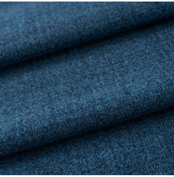 Tissu-polyester-aspect-laine-chiné-bleu