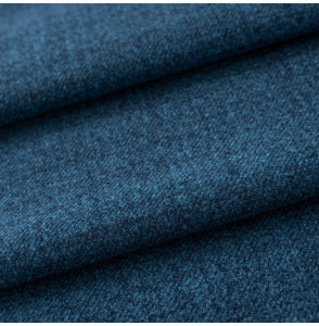 Tissu-polyester-aspect-laine-chiné-bleu