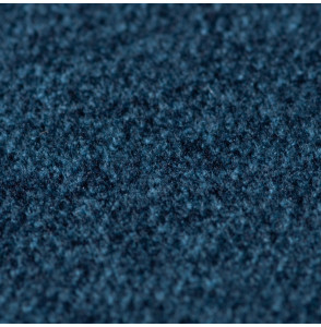 Tissu polyester aspect laine chiné bleu