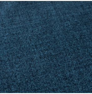 Tissu polyester aspect laine chiné bleu