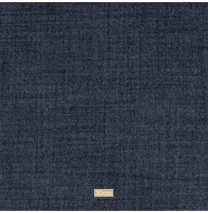 Tissu polyester aspect laine chiné bleu foncé