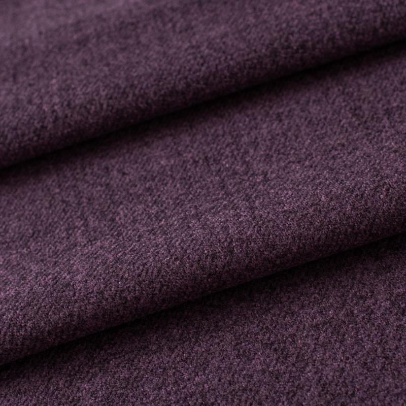 Tissu-polyester-aspect-laine-chiné-mauve