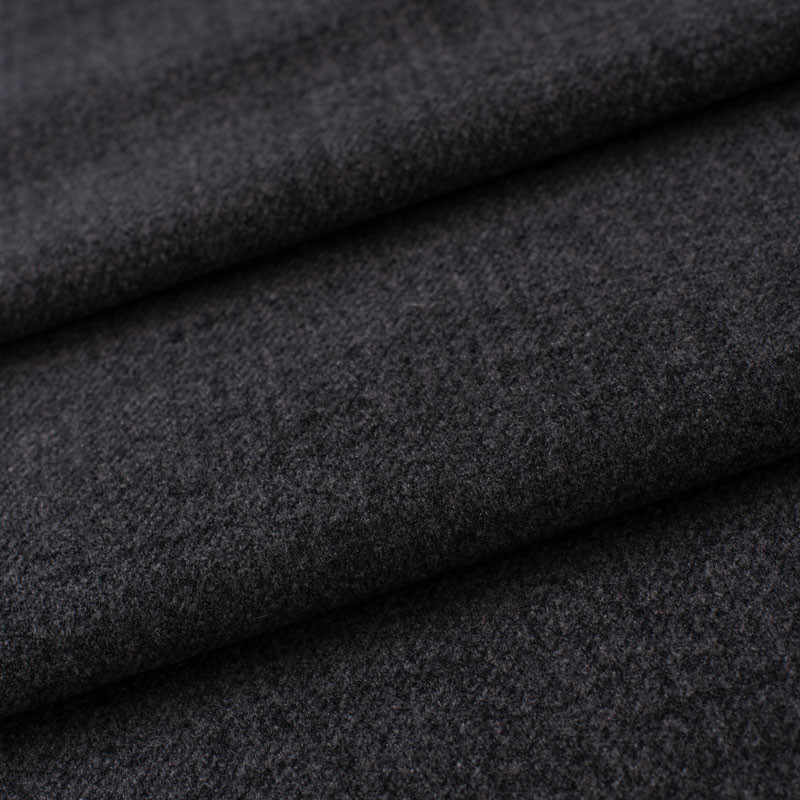 Tissu-polyester-aspect-laine-chiné-anthracite