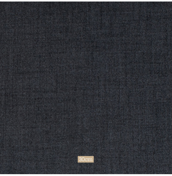 Tissu polyester aspect laine chiné anthracite