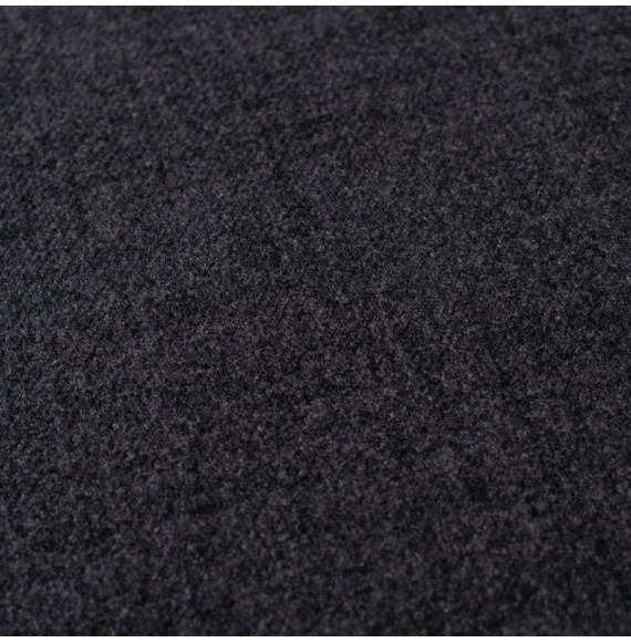 Tissu polyester aspect laine chiné anthracite