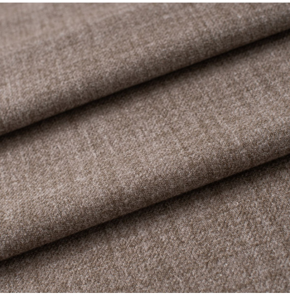 Tissu-polyester-aspect-laine-chiné-taupe