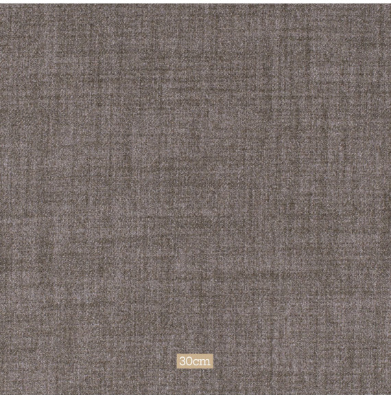 Tissu polyester aspect laine chiné taupe