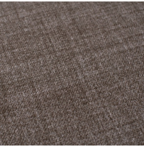 Tissu polyester aspect laine chiné taupe