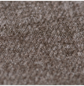 Tissu polyester aspect laine chiné taupe