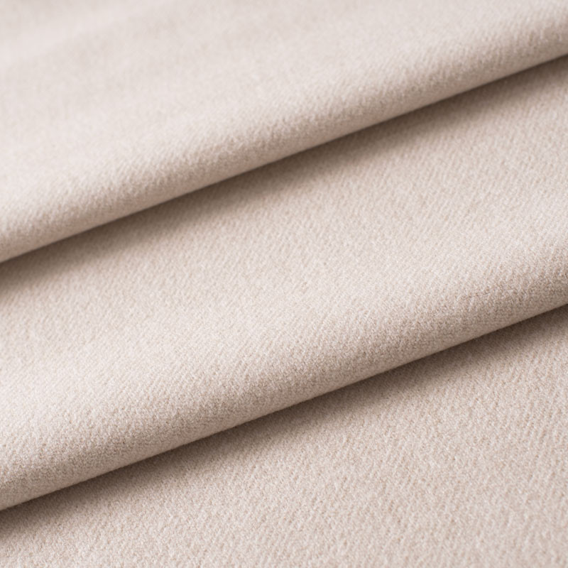 Tissu-polyester-aspect-laine-chiné-blanc-cassé