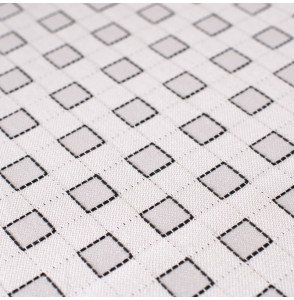 Tissu-ameublement-180cm-blanc-carreaux-noir
