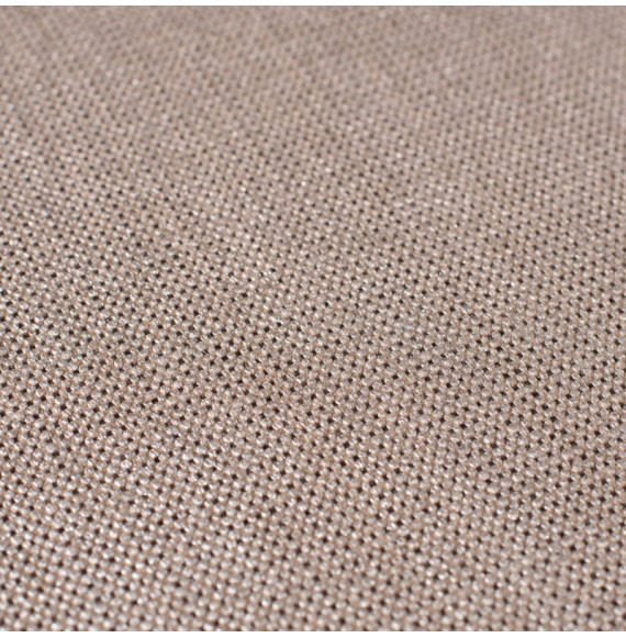 Tissu-ameublement-lin-naturel-et-brun-enduction-argent