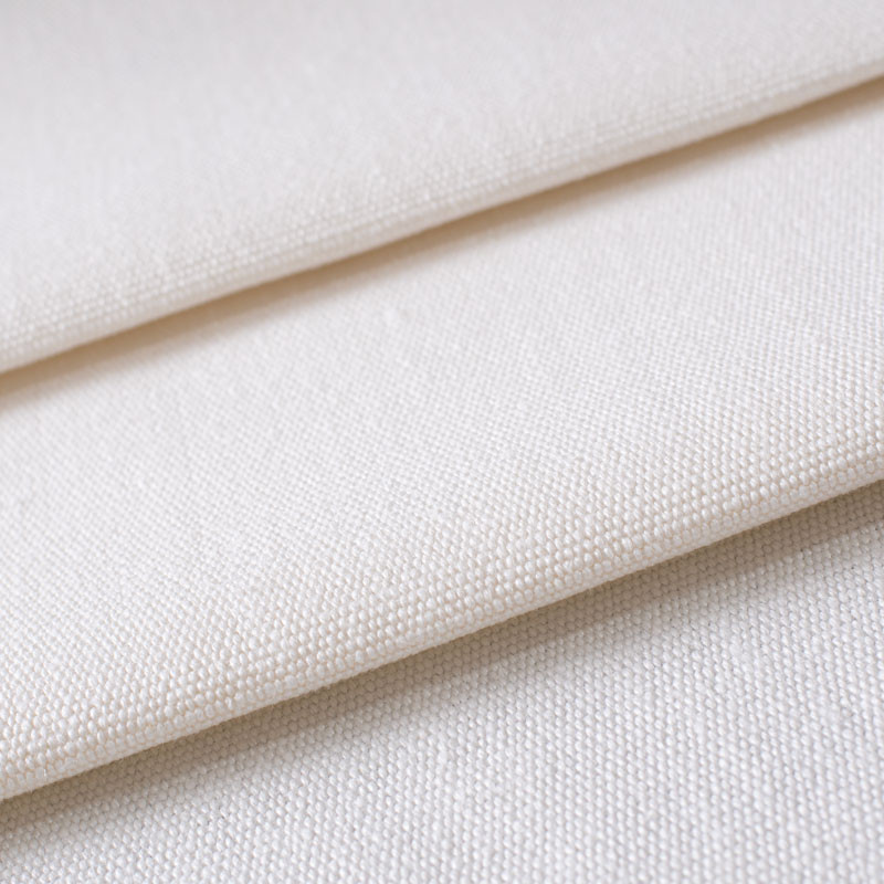 Tissu-ameublement-lin-épais-blanc-cassé