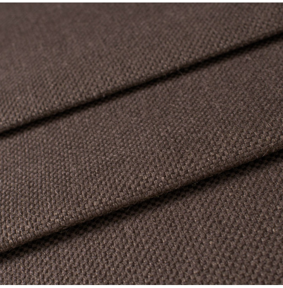Tissu-ameublement-lin-épais-taupe-foncé