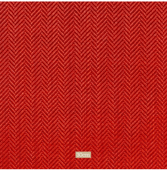 Tissu-ameublement-esprit-raffia-brique-chevrons