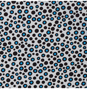 Coupon-twill-2M--zwarte-en-blauwe-stippen-op-een-witte-achtergrond